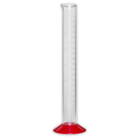 Hydrometer Test Jar, 12" Plastic with Screw-off Base