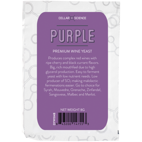 Purple Dry Wine Yeast (Cellar Science)