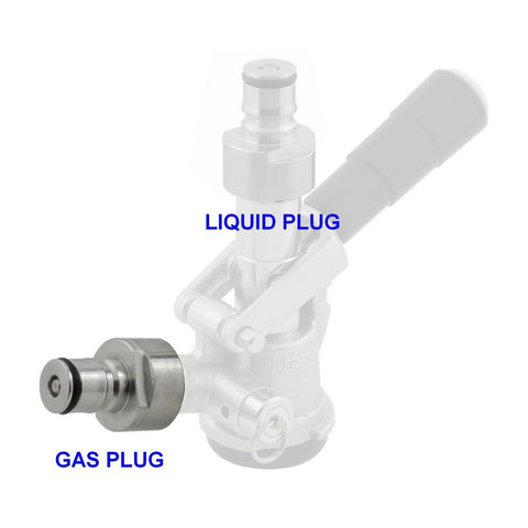 Conversion Kit for Sanke Keg Coupler to Ball-lock Corny Post Tank Plug - Liquid and Gas