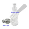 Conversion Kit for Sanke Keg Coupler to Ball-lock Corny Post Tank Plug - Liquid and Gas