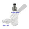 Conversion Kit for Sanke Keg Coupler to Ball-lock Corny Post Tank Plug - Liquid and Gas