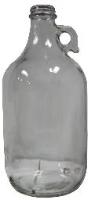 1/2 Gallon Clear Glass Jugs, Case of 6