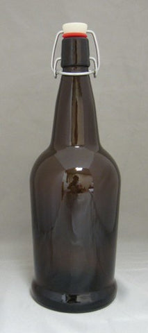 Flip Top Amber 16 oz Single Bottle (Formerly EZ Cap)
