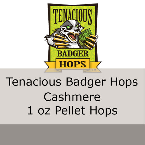 Cashmere Pellet Hops 1 oz (Tenacious Badger Hops)
