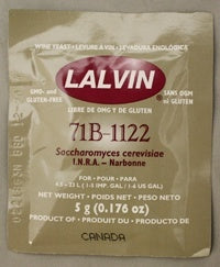 Dry Wine Yeast - Lalvin 71B-1122 Dry Wine Yeast
