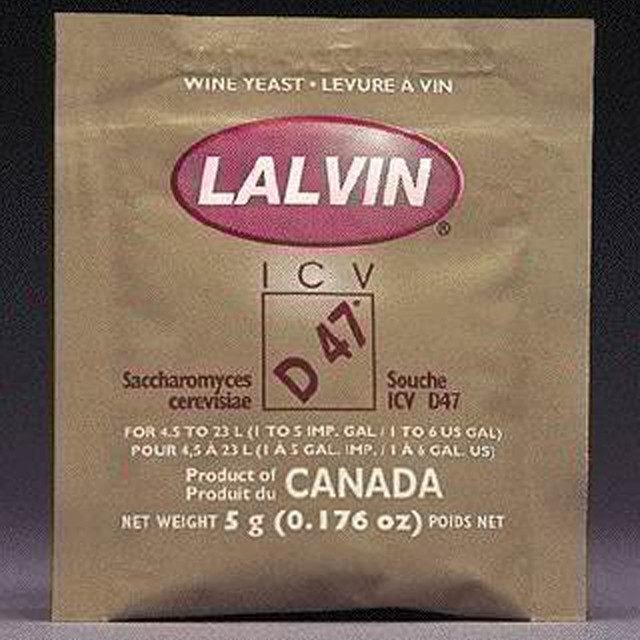 Dry Wine Yeast - Lalvin ICV-D-47 Dry Wine Yeast