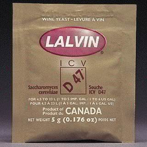 Lalvin ICV-D-47 Dry Wine Yeast