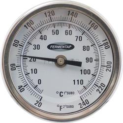 Kettle Thermometer, 2.5" Probe, 1/2" MPT