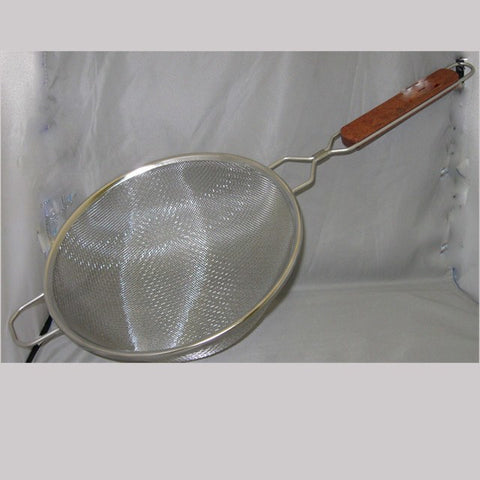 Strainer, 10", Double Mesh Stainless Steel