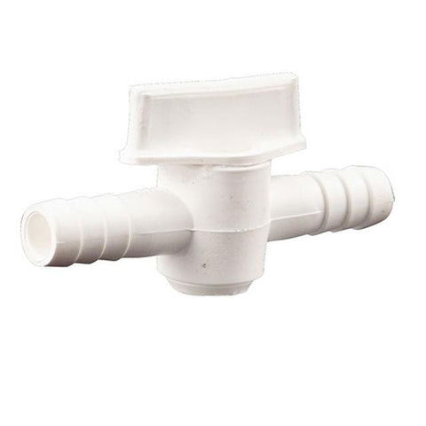 Inline Plastic Valve w/ 3/8" Barbs