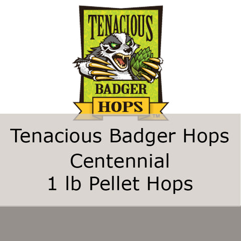 Centennial Pellet Hops 1 lb (Tenacious Badger Hops)