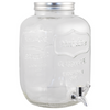 5 Liter (1.3 Gallon) Glass Wide Mouth Jug w/Hole & Spigot