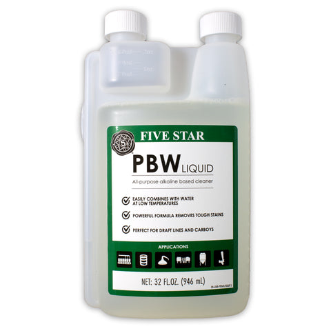 PBW - Liquid Brewery Wash - 32 oz (Five Star)