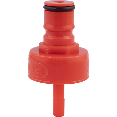 Carbonation Ball Lock Quick Disconnect (QD) Cap - Red Plastic