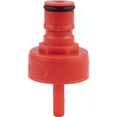 Carbonation Ball Lock Quick Disconnect (QD) Cap - Red Plastic