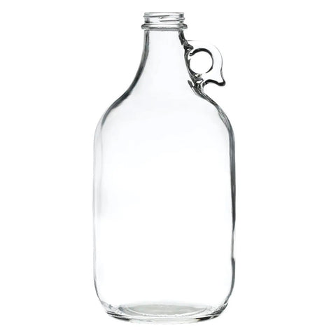 1/2 Gallon Clear Glass Jugs, Case of 6