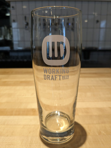 Pint Glass from Working Draft Beer Company