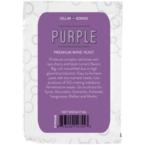 Purple Dry Wine Yeast (Cellar Science)
