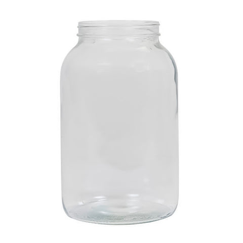 1 Gallon Clear Glass Jar - Wide Mouth with Lid