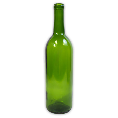 750mL Green Bordeaux Wine Bottles, 12/Case