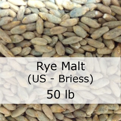 Grain - Rye Malt 50 LB Grain Sack CRUSHED (US - Briess)