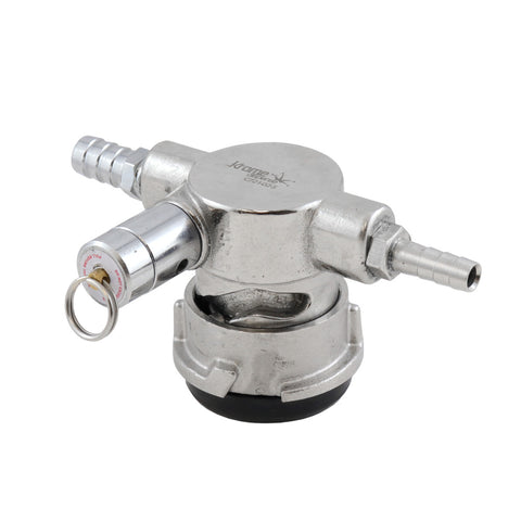Sanke Coupler, LO-PRO Low-Profile, Chrome, barbed