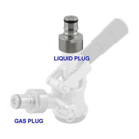Conversion Kit for Sanke Keg Coupler to Ball-lock Corny Post Tank Plug - Liquid and Gas