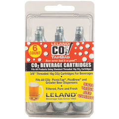 Threaded CO2 Cornelius Keg Charger Refills, 16 Gram Cartridge