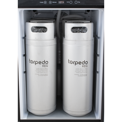 KOMOS Double Tap Kegerator with Two Stainless Intertap Faucets
