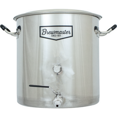 Brewmaster 8.5 Gallon Stainless Steel Kettle w/Spigot and Plug