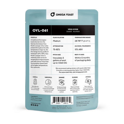 Omega Yeast OYL-061 Voss Kveik