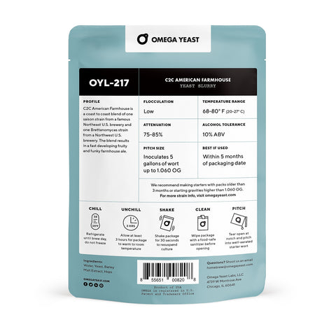 Omega Yeast OYL-217 C2C American Farmhouse