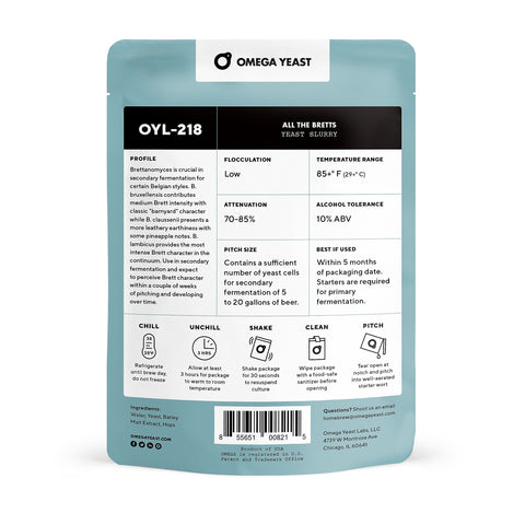Omega Yeast OYL-218 All the Bretts