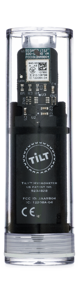 Tilt hydrometer homebrew