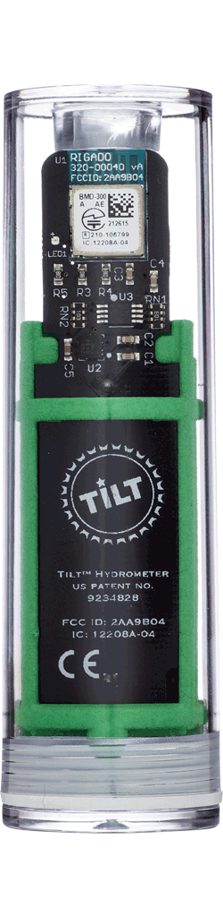 Tilt hydrometer homebrew