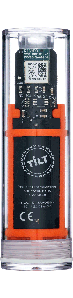 Tilt hydrometer homebrew