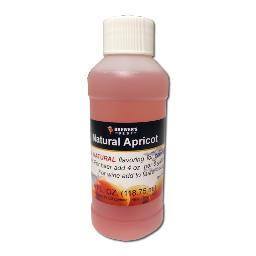 Additives And Clarifiers - Apricot All-Natural Fruit Flavoring Extract 4 Oz