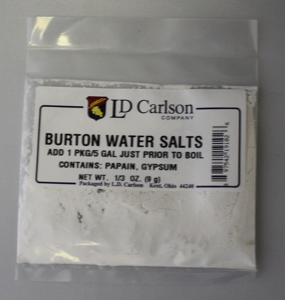 Additives And Clarifiers - Burton Water Salts 1/3 OZ