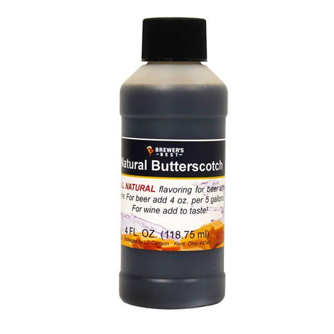 Additives And Clarifiers - Butterscotch All-Natural Flavoring Extract 4 Oz