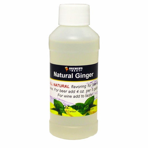 Additives And Clarifiers - Ginger All-Natural Flavoring Extract 4 Oz