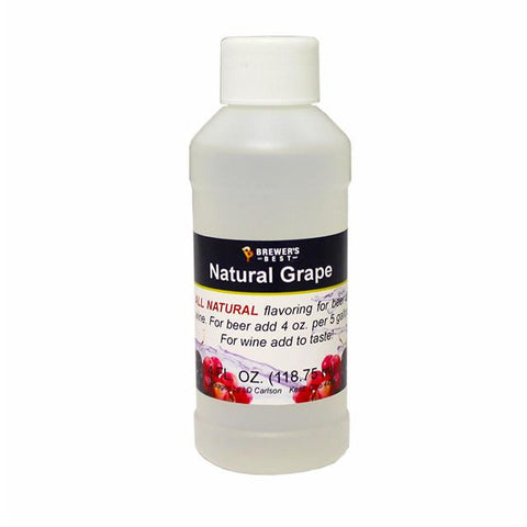 Additives And Clarifiers - Grape All-Natural Fruit Flavoring Extract 4 Oz