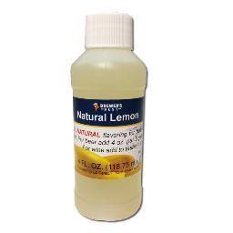 Additives And Clarifiers - Lemon All-Natural Fruit Flavoring Extract 4 Oz