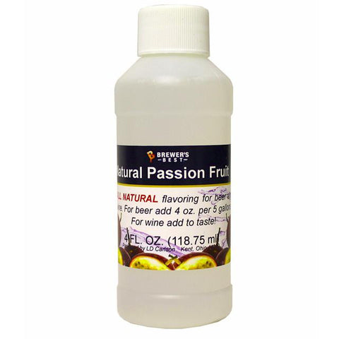 Additives And Clarifiers - Passion Fruit All-Natural Fruit Flavoring Extract 4 Oz