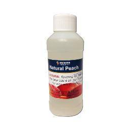 Additives And Clarifiers - Peach All-Natural Fruit Flavoring Extract 4 Oz