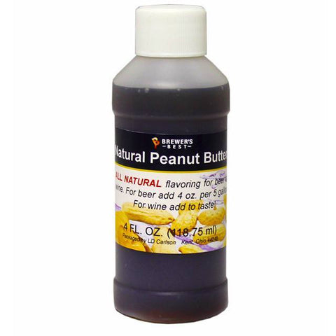 Additives And Clarifiers - Peanut Butter All-Natural Flavoring Extract 4 Oz