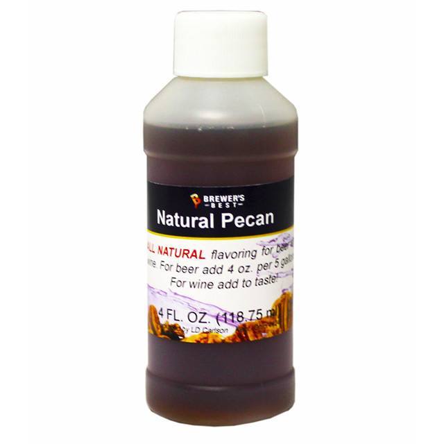 Additives And Clarifiers - Pecan All-Natural Flavoring Extract 4 Oz.