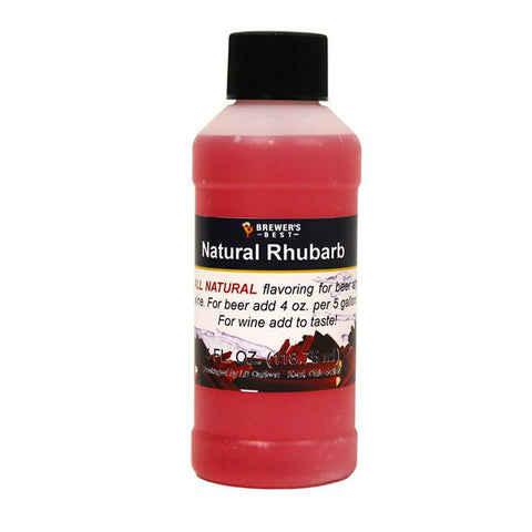 Additives And Clarifiers - Rhubarb All-Natural Fruit Flavoring Extract 4 Oz