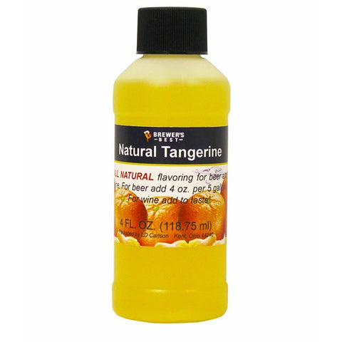 Additives And Clarifiers - Tangerine All-Natural Fruit Flavoring Extract 4 Oz