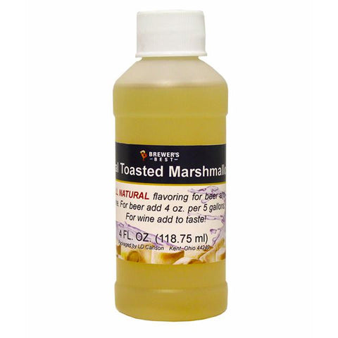 Additives And Clarifiers - Toasted Marshmallow All-Natural Flavoring Extract 4 Oz