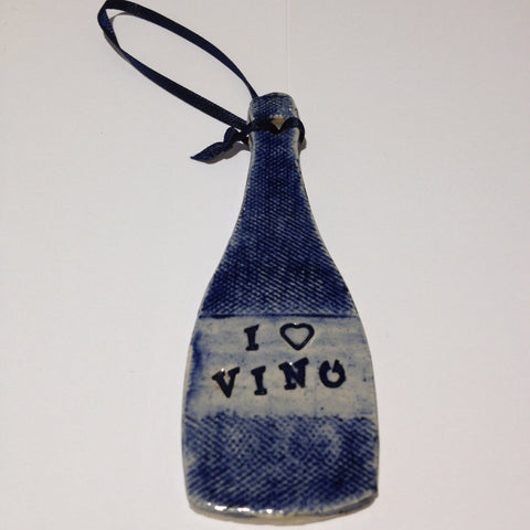 Pottery Beer and Wine Ornament